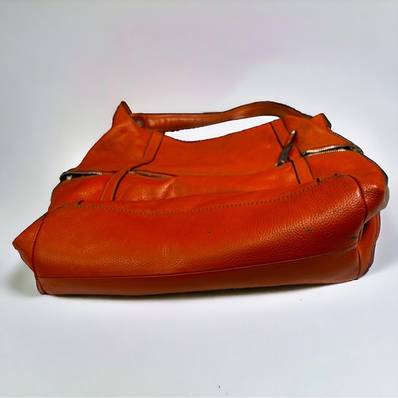 Tignanello Vibrant Orange Leather Purse - Picture 6 of 8